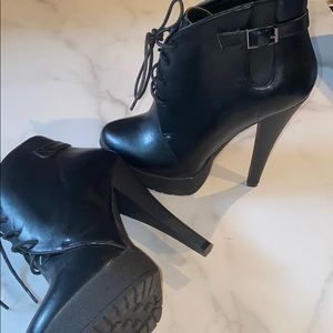 High heel ankle boots